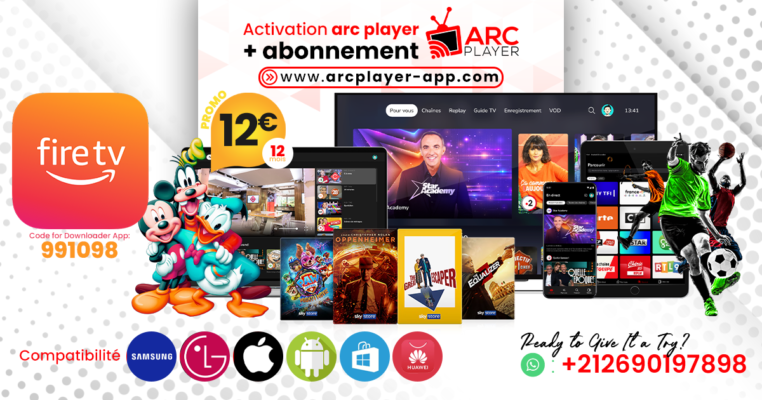Abonnement ARC PLAYER TV Haute Qualité 1 AN
